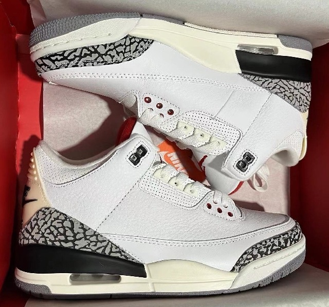 Air Jordan Retro 3 III SuperA White Cement Reimagined